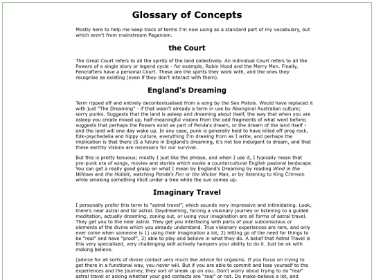 glossary screenshot