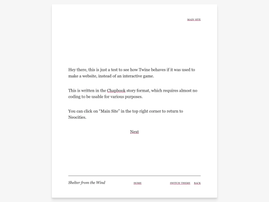 twine-test screenshot