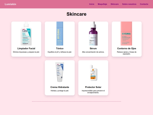 skincare screenshot