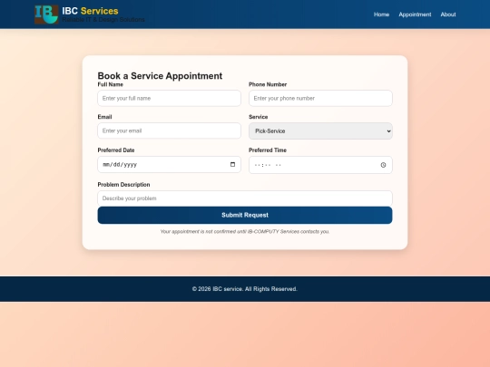 appointment2 screenshot