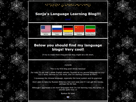 languageblog screenshot