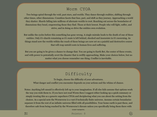 cyoa/worm/v1 screenshot