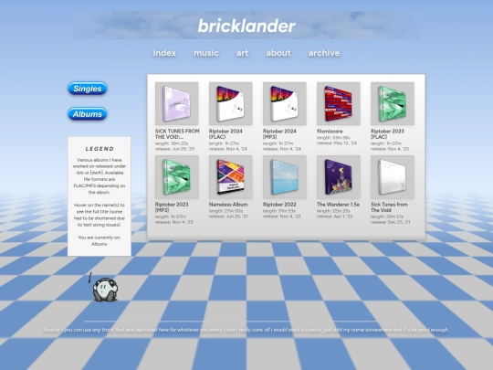 music/albums screenshot