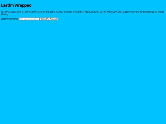 lastfm screenshot
