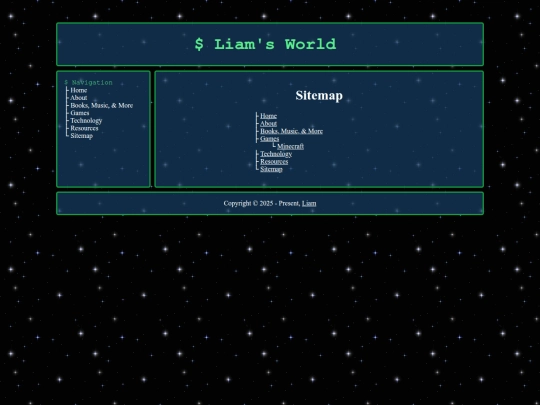 pages/sitemap screenshot