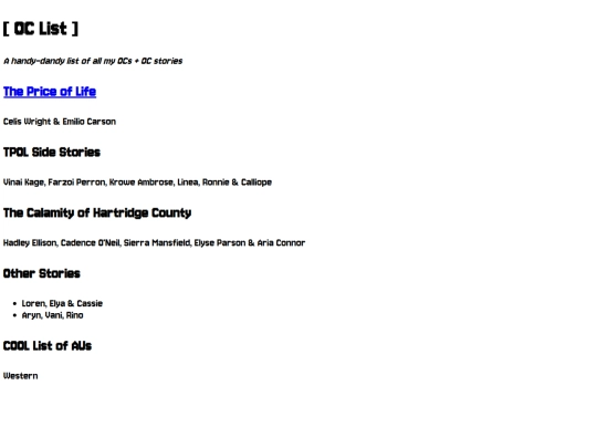 ocs/directory screenshot