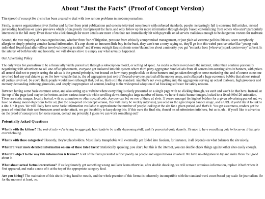 justthefacts/about screenshot