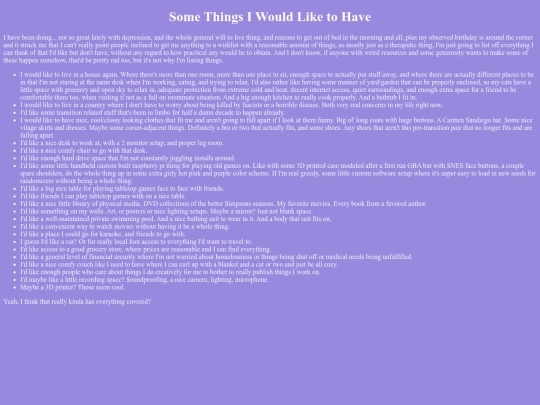 wants screenshot