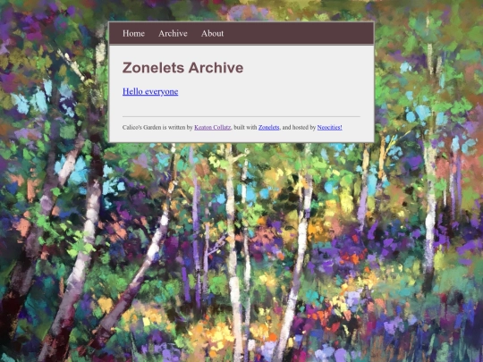 archive screenshot