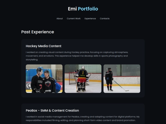 experience screenshot