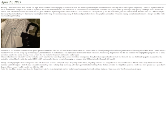 entry/04232025 screenshot