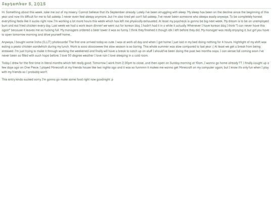 entry/09052025 screenshot