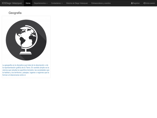 Pagina web/geo screenshot