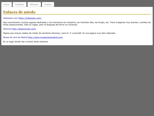 Webmonstruo/enlaces screenshot