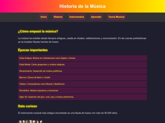 Historia screenshot