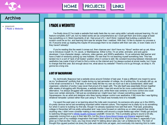 blog screenshot