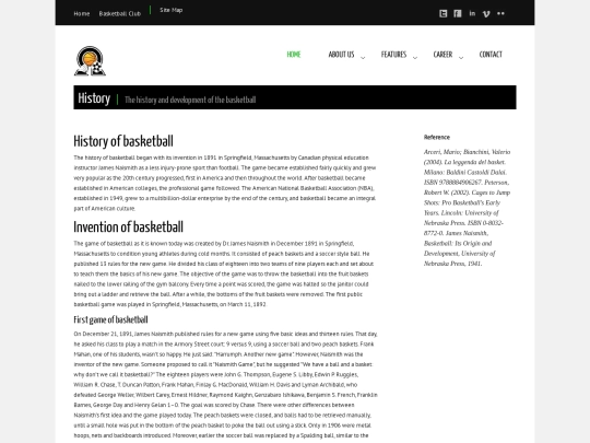 History screenshot