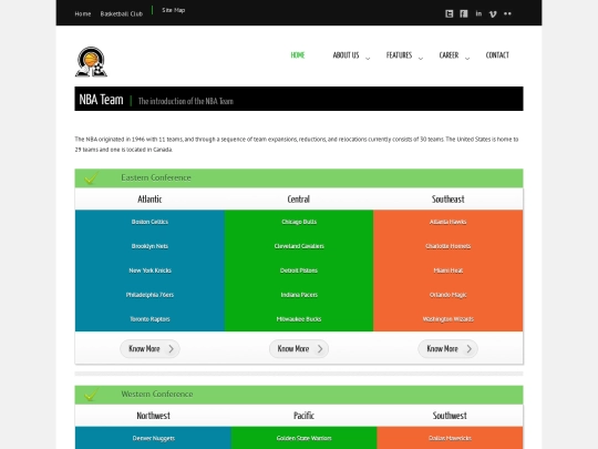 NBAteam screenshot
