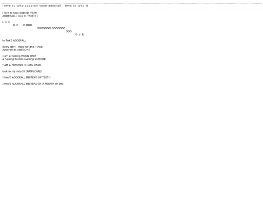 Poems/adderall screenshot