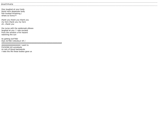 Poems/deathhate screenshot