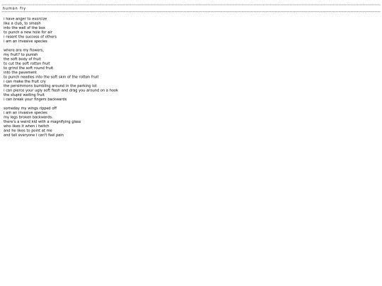 Poems/humanfly screenshot