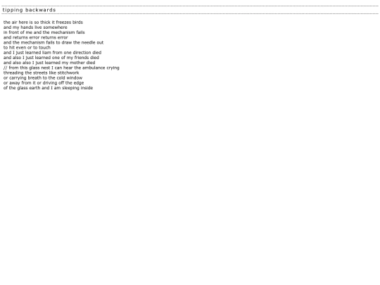 Poems/tipping screenshot