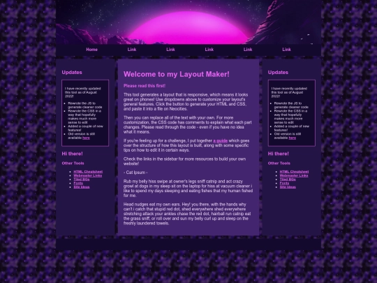 testpage screenshot