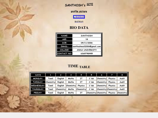 santhoshbio screenshot