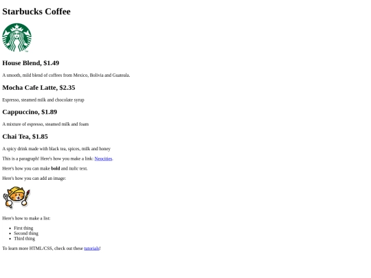index screenshot
