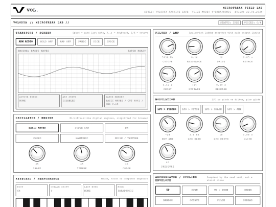 VOLODYA-MICROFREAK-LAB screenshot