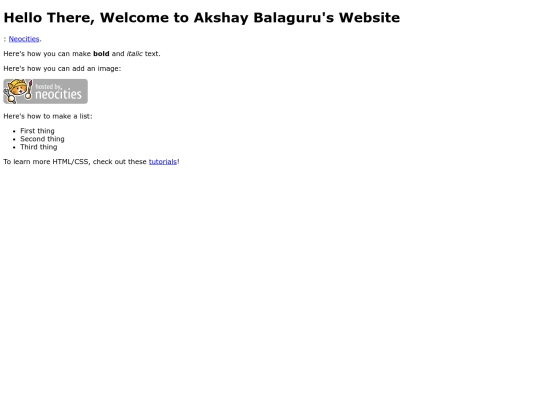 index screenshot