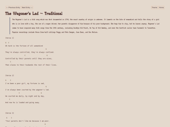 tabs/the-wagoners-lad screenshot