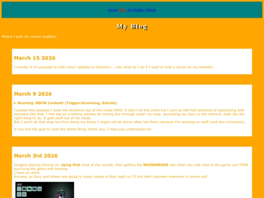 blog screenshot
