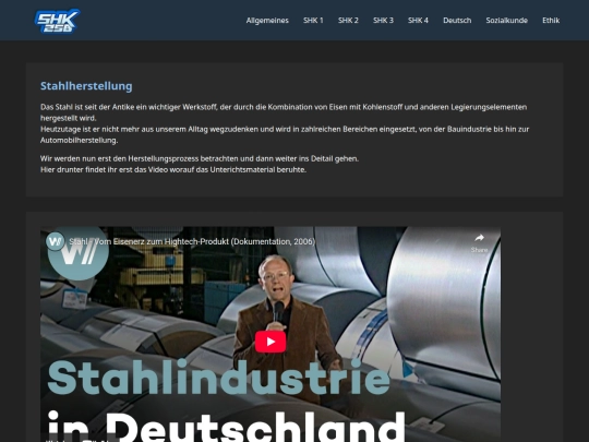 SHK1/stahlherstellung screenshot