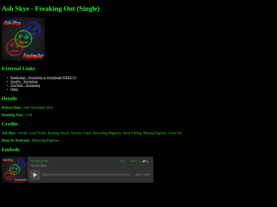 Album_FreakingOutSingle screenshot