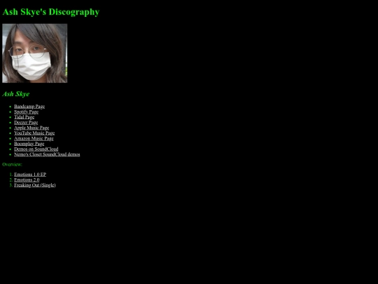 AshSkyeDiscography screenshot