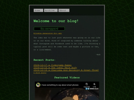 blog screenshot