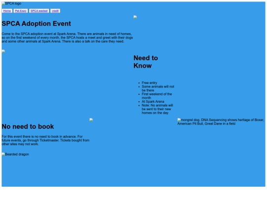 Animal-sparks arena Event page2 screenshot