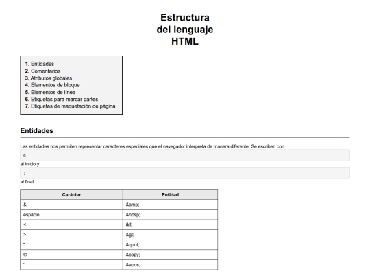 index screenshot