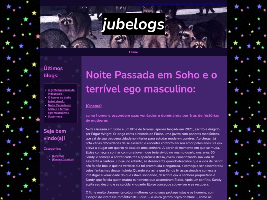 blogs/noite passada em soho screenshot