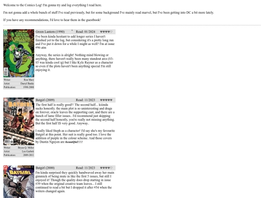 blog/comic_log screenshot