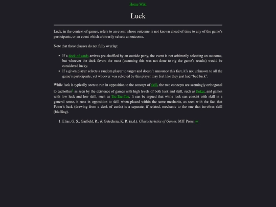 wiki/Luck screenshot