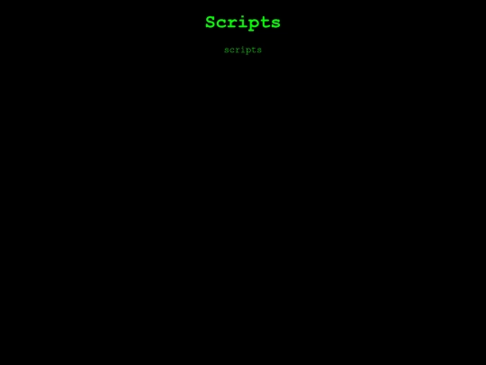 scripts screenshot