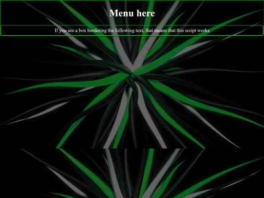 test screenshot