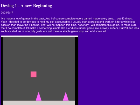 devlogs/EndlessRunnerDevlogs/devlog1 screenshot