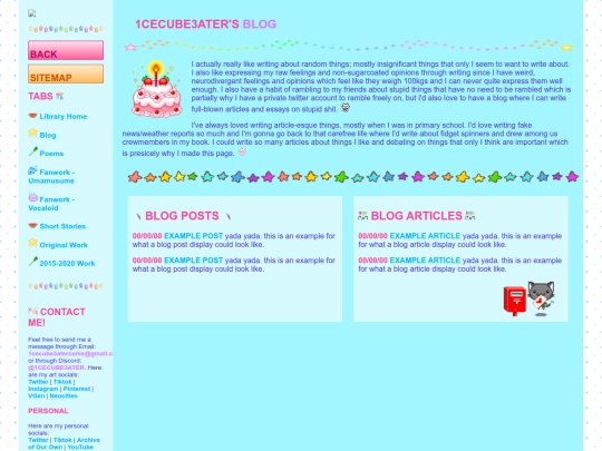 library/blog screenshot