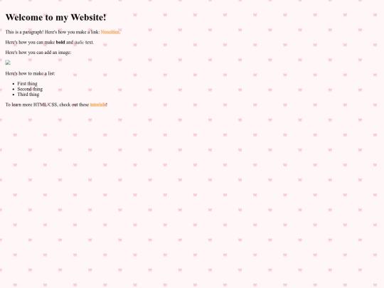 links screenshot