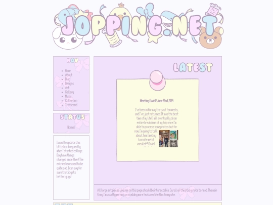 blog screenshot