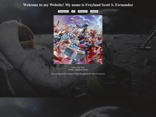 Homepage screenshot