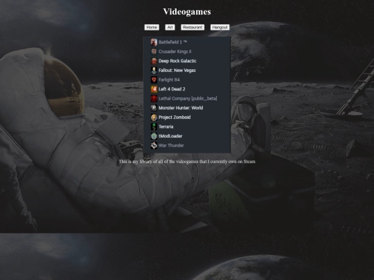 Videogames screenshot
